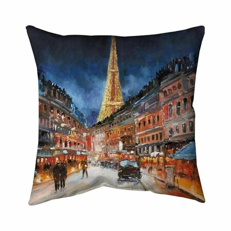 FONDO 20 x 20 in. Illuminated Paris-Double Sided Print Indoor Pillow FO3334329